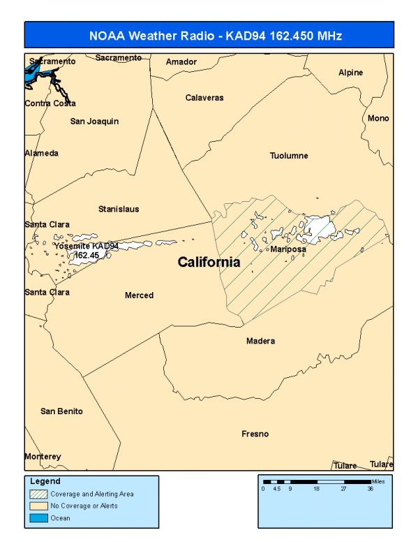 KAD94 Coverage Map