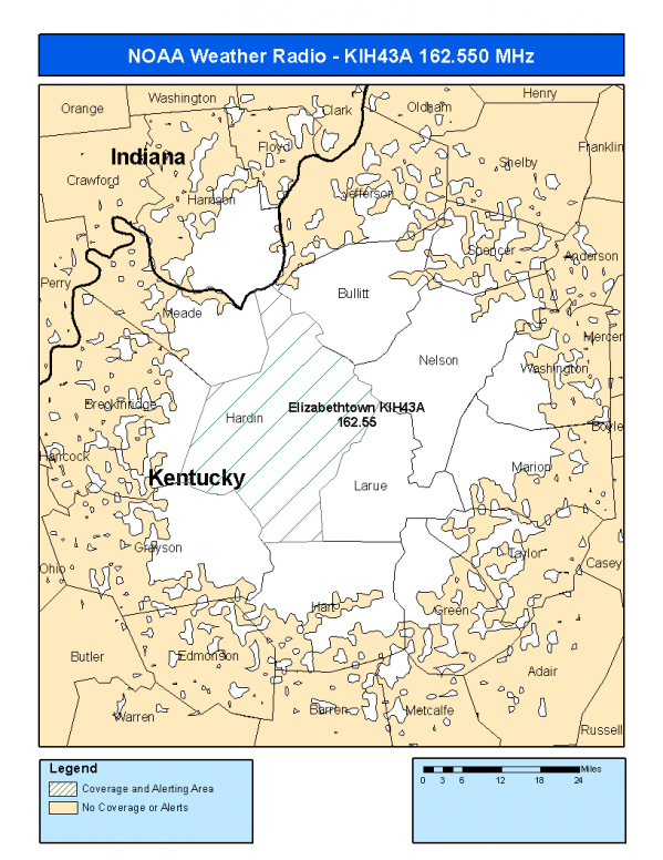 KIH43A Coverage Map