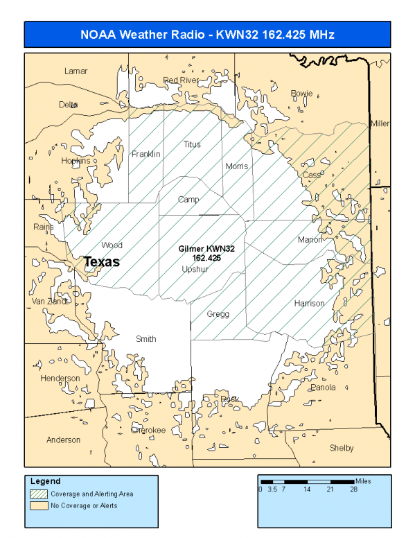KWN32 Coverage Map