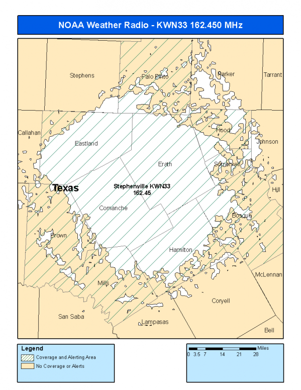 KWN33 Coverage Map