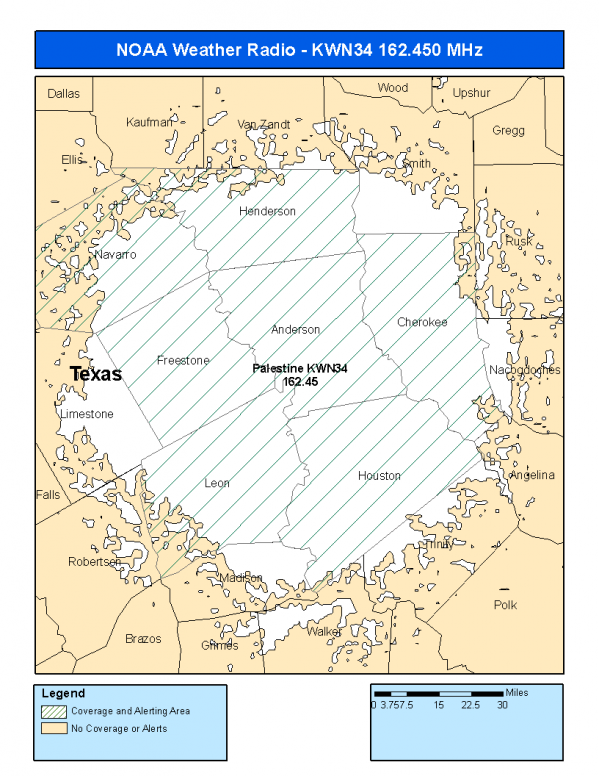KWN34 Coverage Map