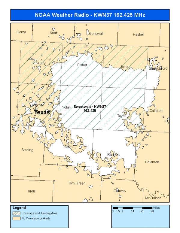 KWN37 Coverage Map