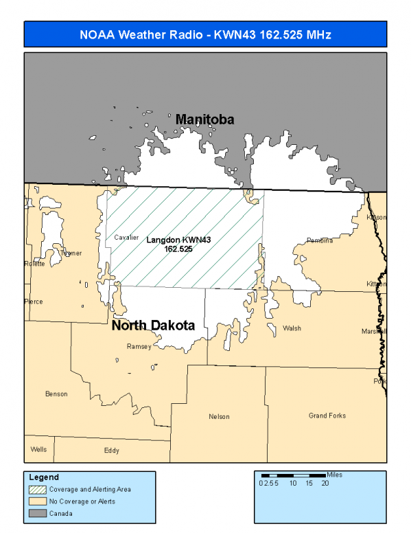 KWN43 Coverage Map