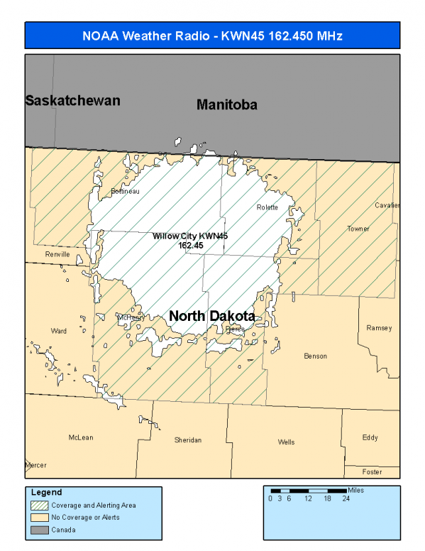 KWN45 Coverage Map