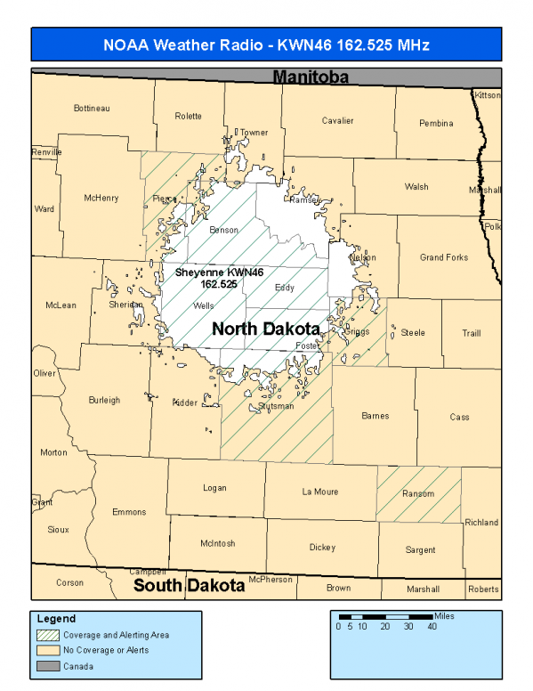 KWN46 Coverage Map