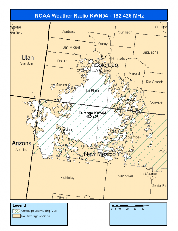 KWN54 Coverage Map
