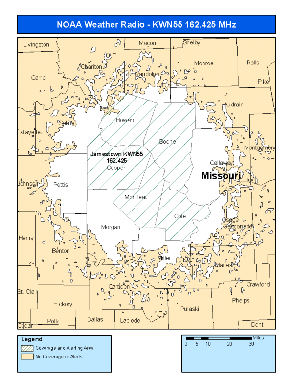 KWN55 Coverage Map