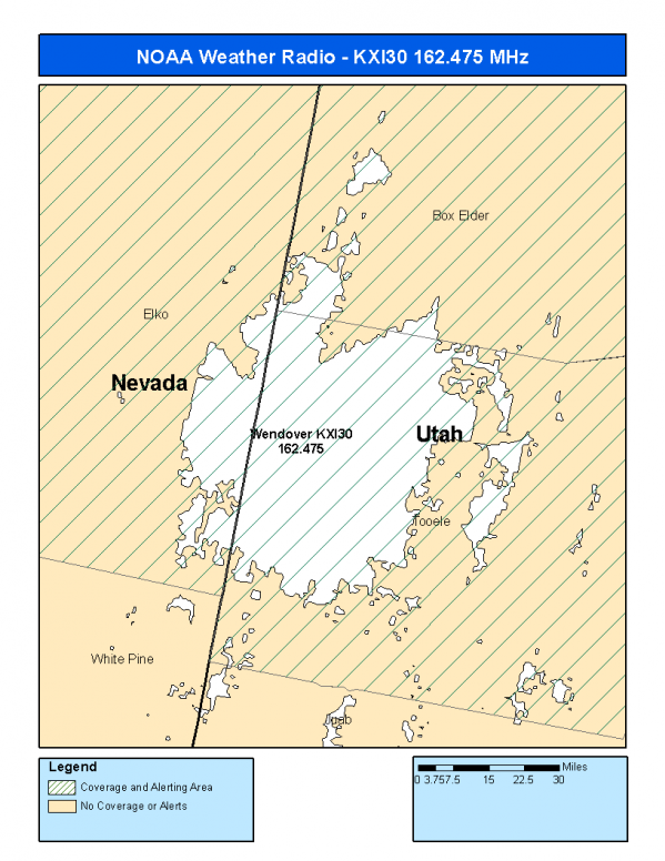 KXI30 Coverage Map