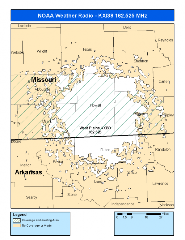 KXI38 Coverage Map