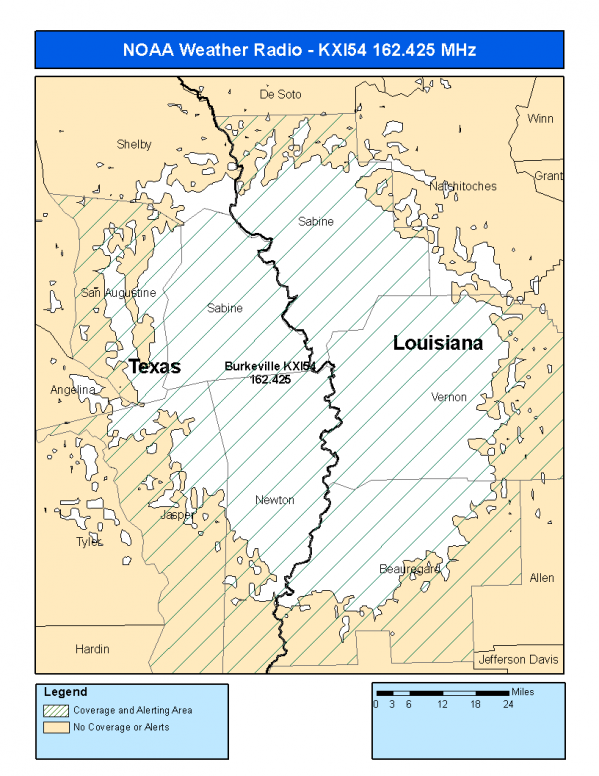 KXI54 Coverage Map