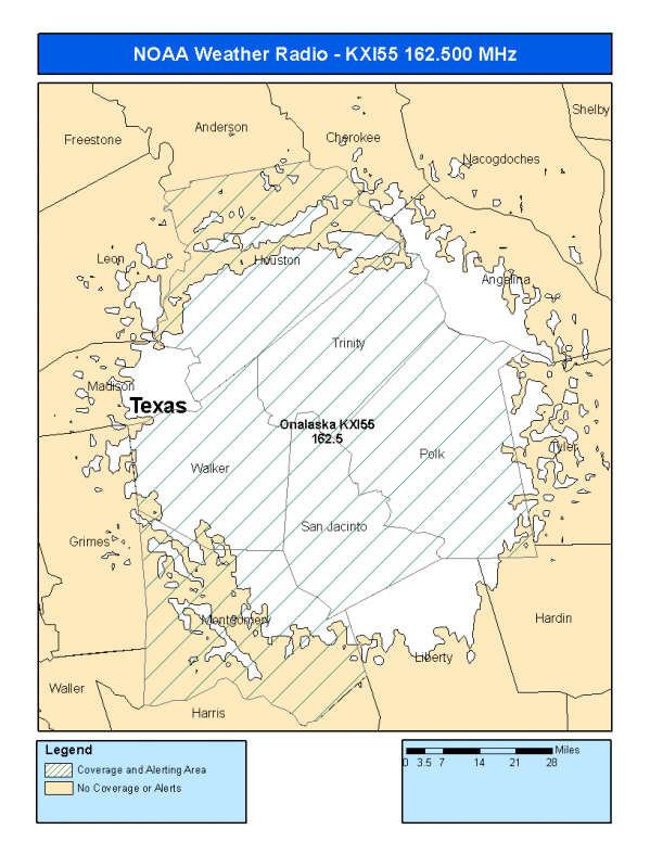 KXI55 Coverage Map
