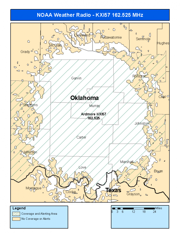 KXI57 Coverage Map