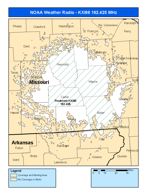KXI66 Coverage Map