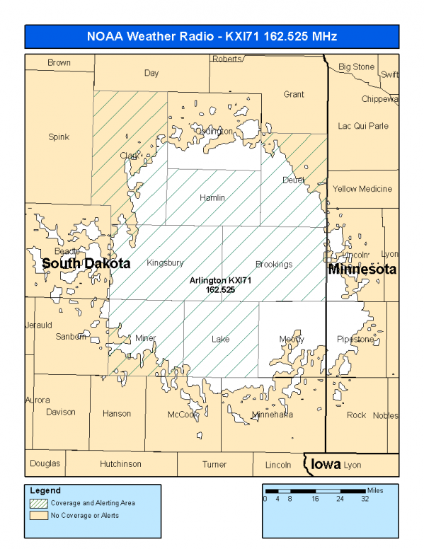 KXI71 Coverage Map