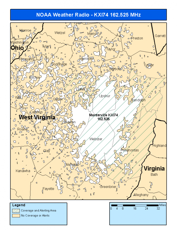KXI74 Coverage Map