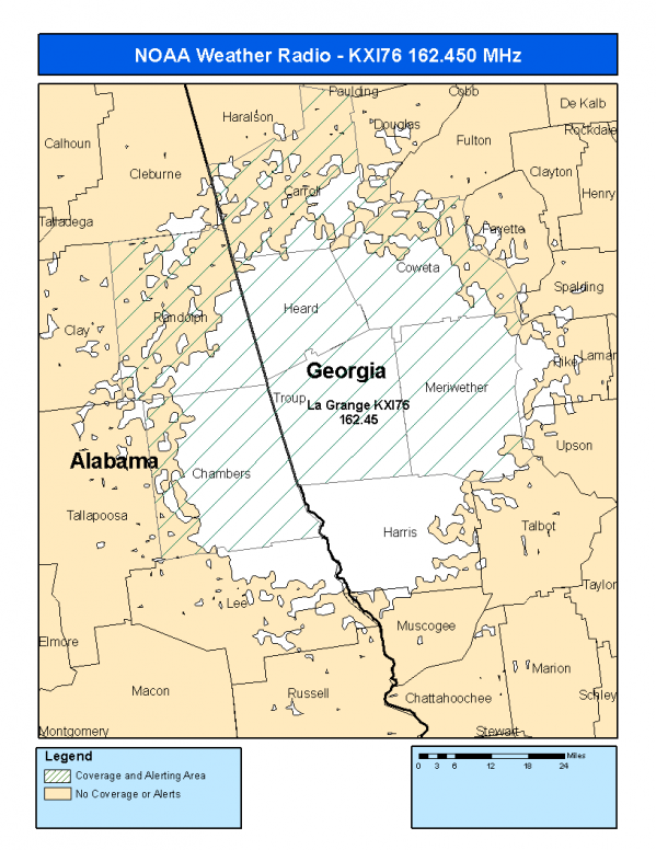 KXI76 Coverage Map