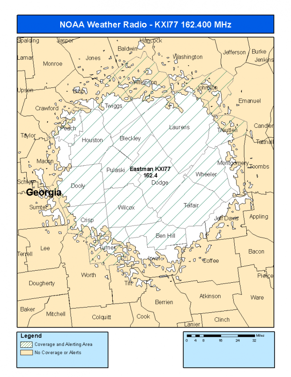 KXI77 Coverage Map
