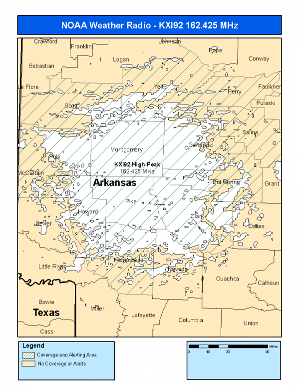 KXI92 Coverage Map
