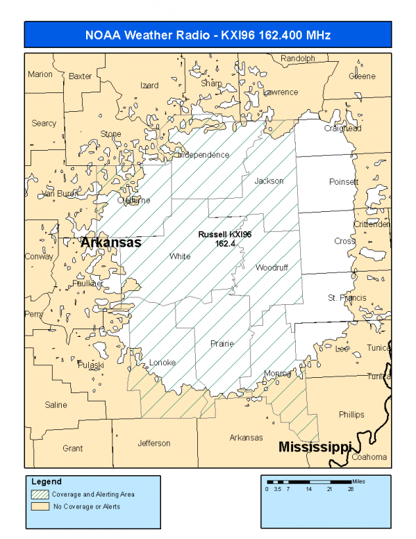 KXI96 Coverage Map