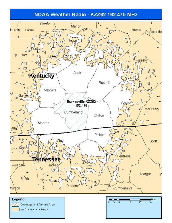 KZZ62 Coverage Map