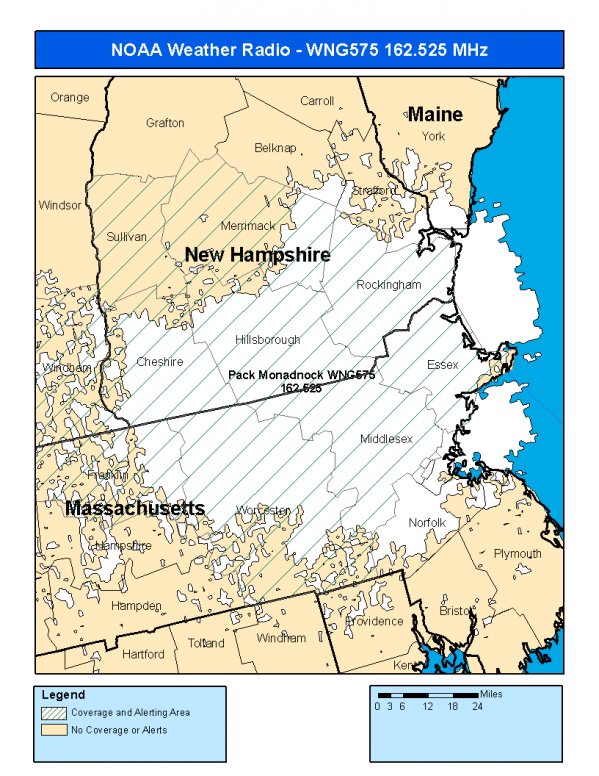 WNG575 Coverage Map