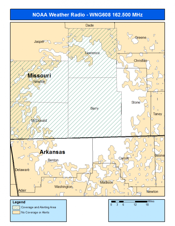 WNG608 Coverage Map
