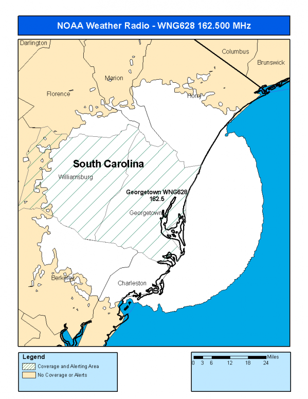 WNG628 Coverage Map