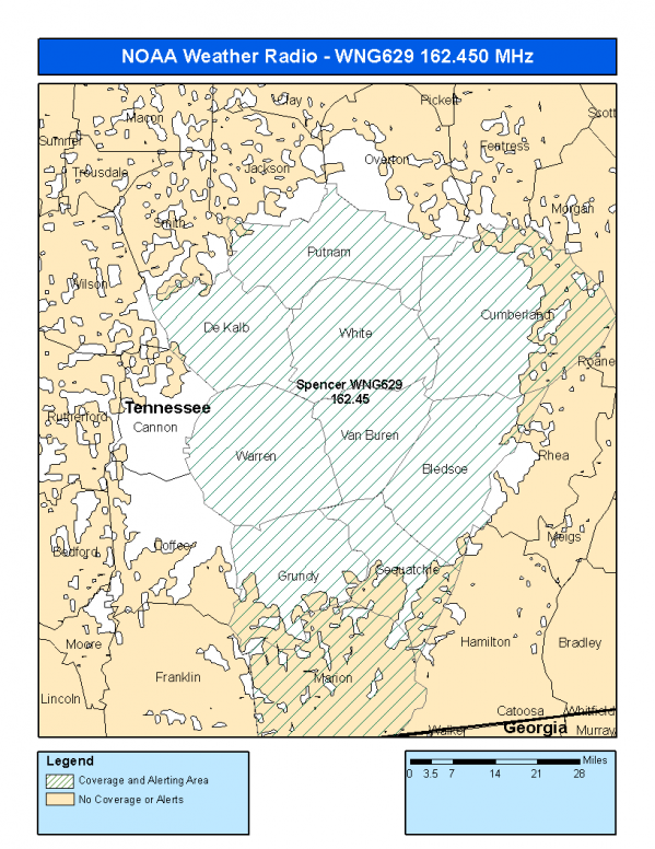 WNG629 Coverage Map