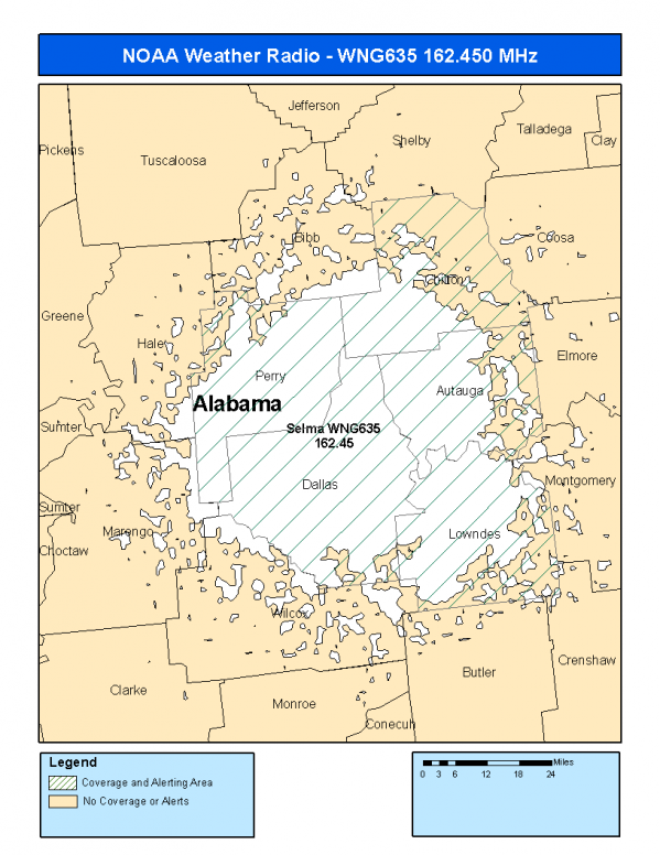 WNG635 Coverage Map