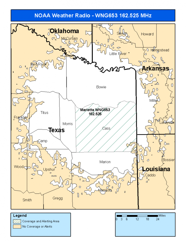 WNG653 Coverage Map