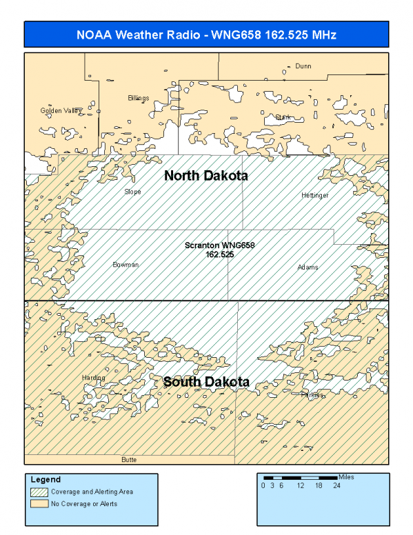 WNG658 Coverage Map