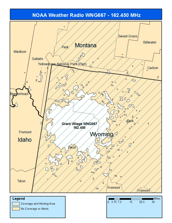 WNG667 Coverage Map