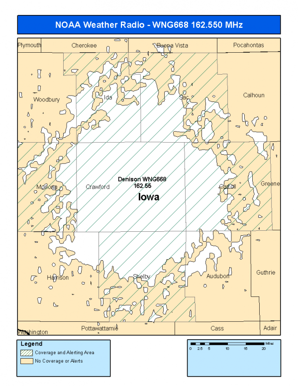 WNG668 Coverage Map