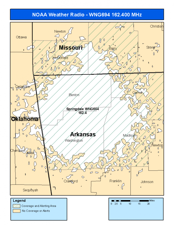 WNG694 Coverage Map