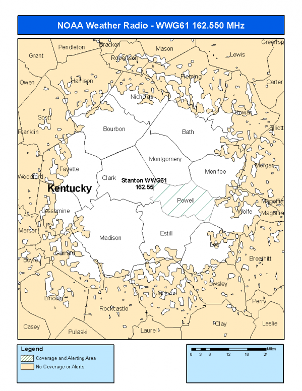 WWG61 Coverage Map