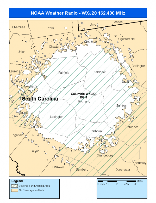 WXJ20 Coverage Map