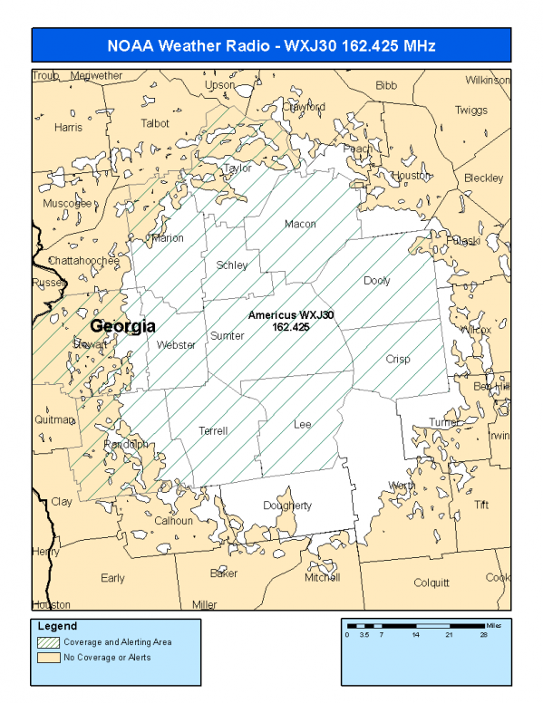 WXJ30 Coverage Map