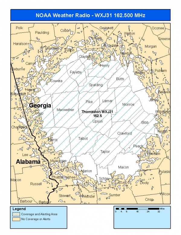 WXJ31 Coverage Map