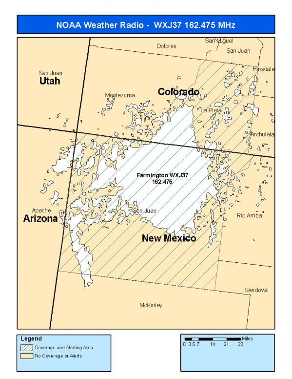 WXJ37 Coverage Map