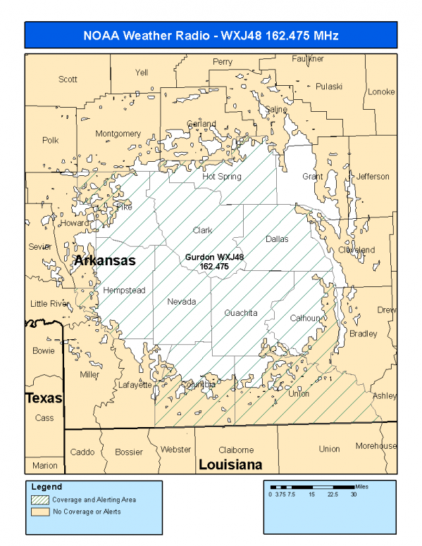 WXJ48 Coverage Map