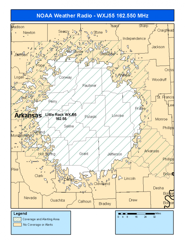 WXJ55 Coverage Map
