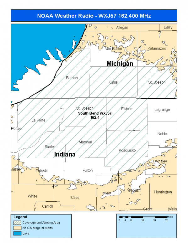 WXJ57 Coverage Map