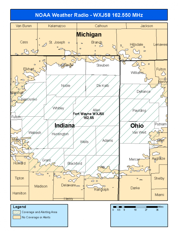 WXJ58 Coverage Map