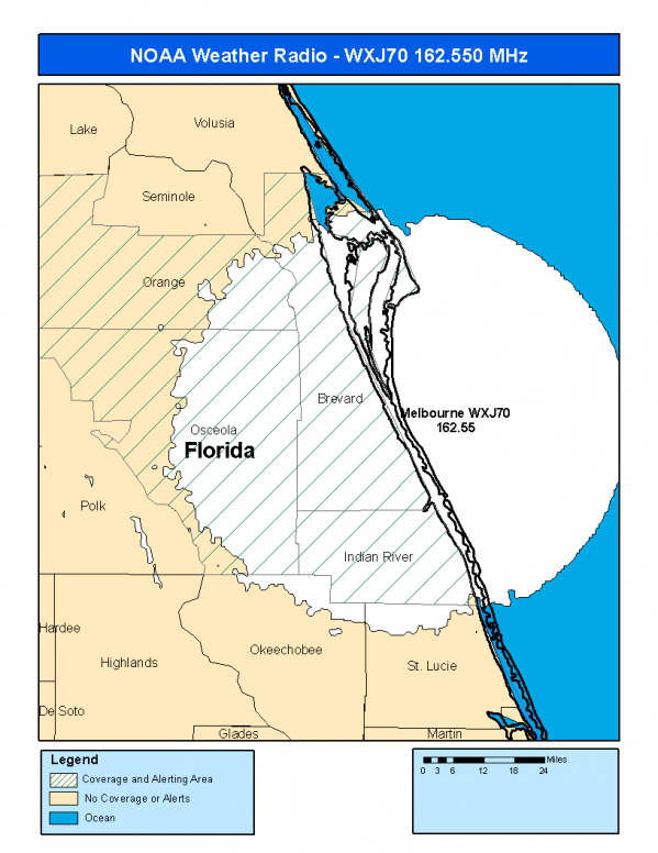 WXJ70 Coverage Map