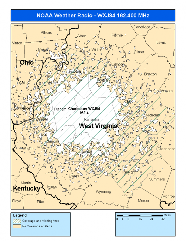 WXJ84 Coverage Map