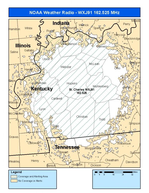WXJ91 Coverage Map