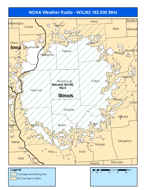 WXJ92 Coverage Map