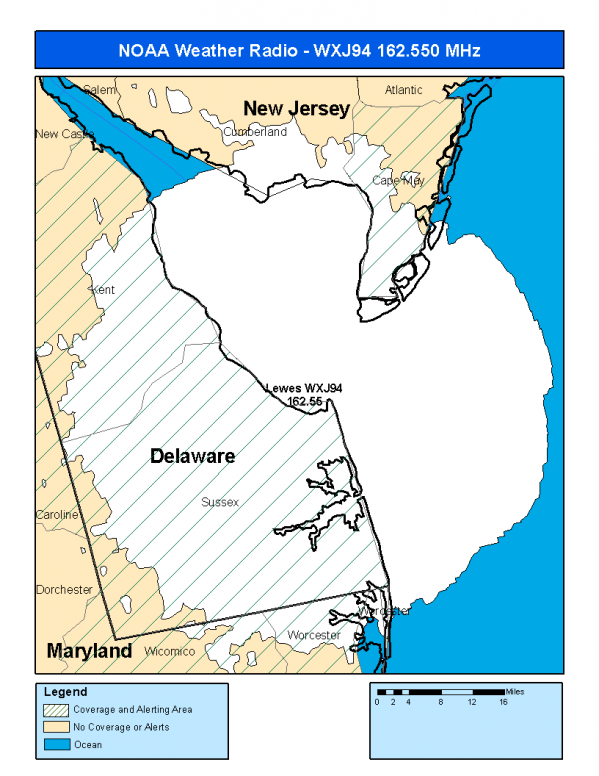 WXJ94 Coverage Map