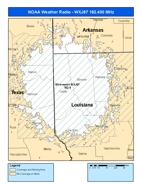 WXJ97 Coverage Map