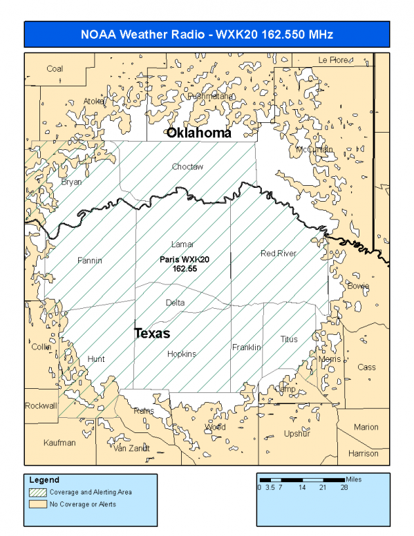 WXK20 Coverage Map